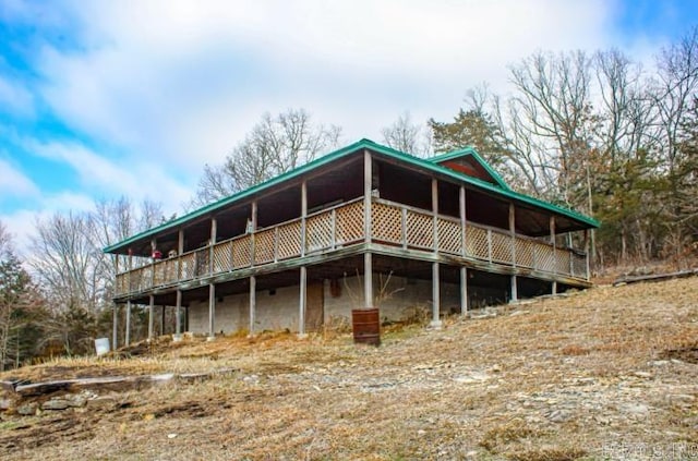 view of back of property