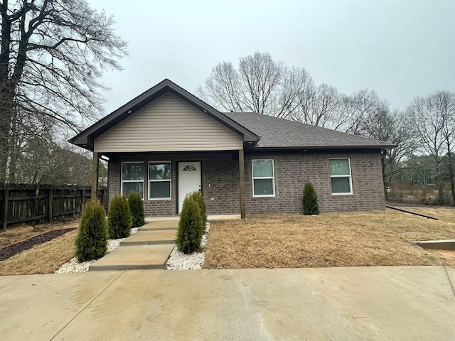 view of front of home with a porch