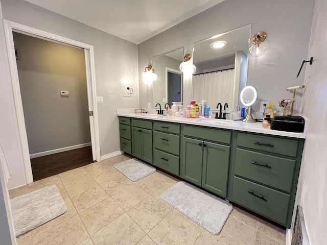 bathroom with vanity