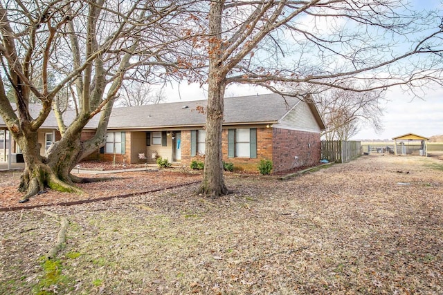 view of ranch-style house