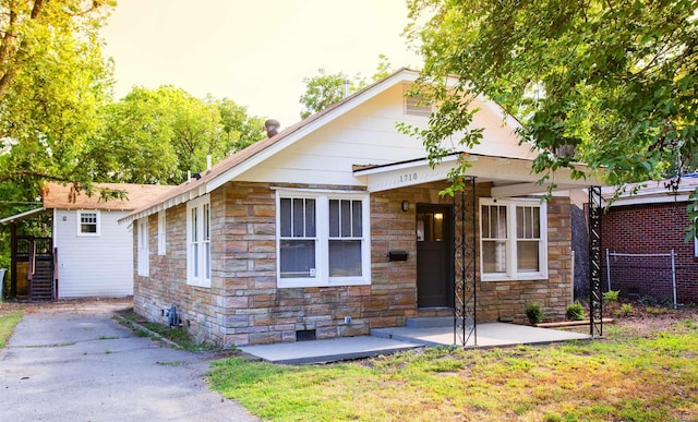 view of bungalow-style house