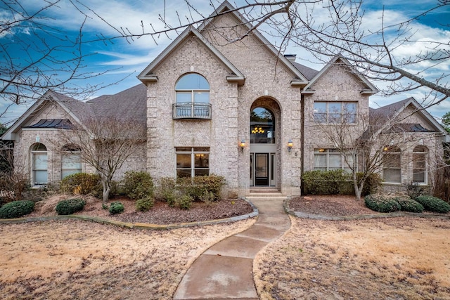 5 Deauville Cir, Little Rock, AR 72223 - french country style house featuring a balcony