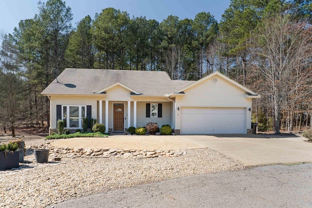 ranch-style house with a garage