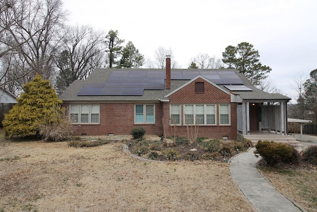 view of front of home