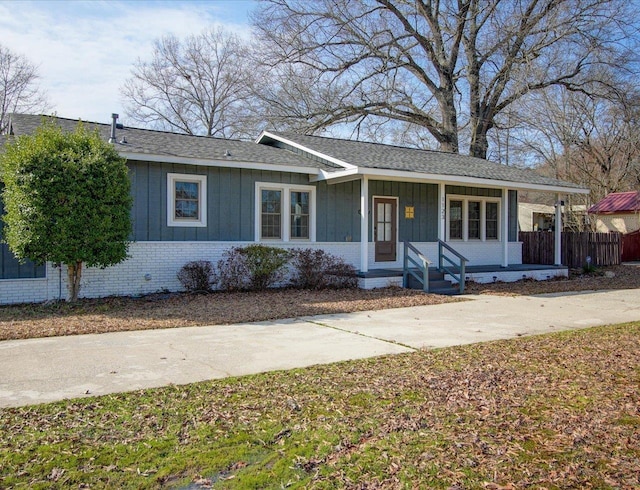 view of ranch-style house