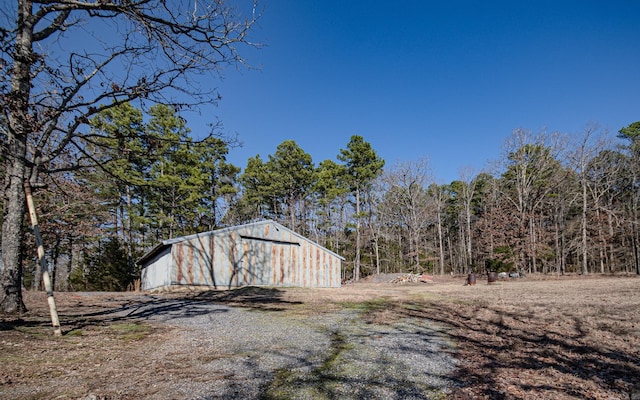 view of outdoor structure