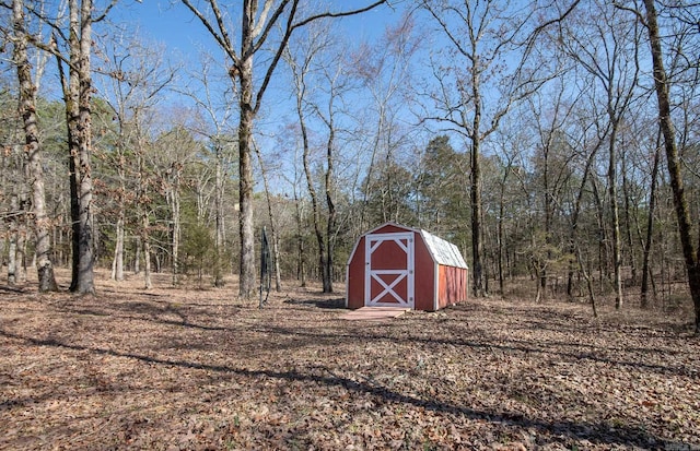 view of outdoor structure