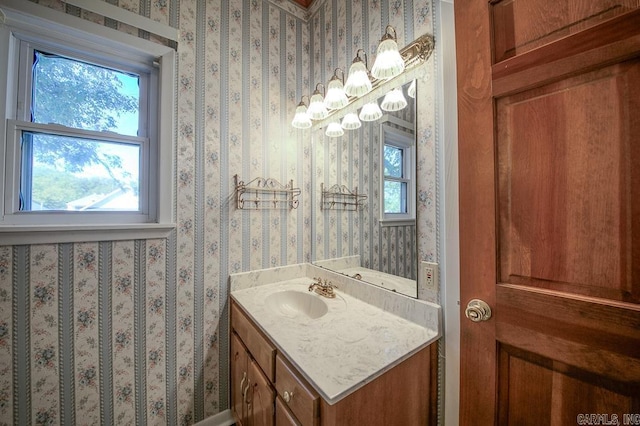 bathroom featuring vanity