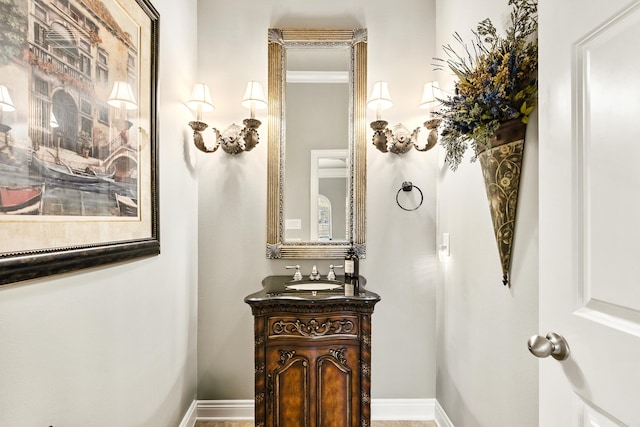 bathroom with vanity