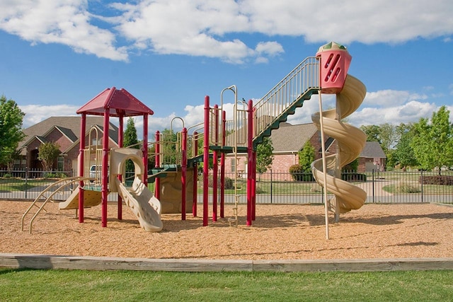 view of jungle gym