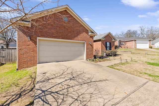 view of front property with a garage