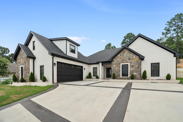 view of front of house featuring a garage