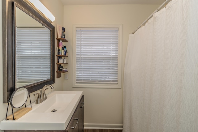 bathroom featuring vanity