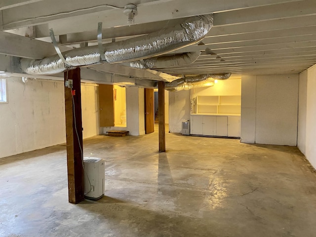 view of basement