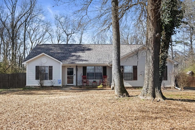 view of ranch-style home