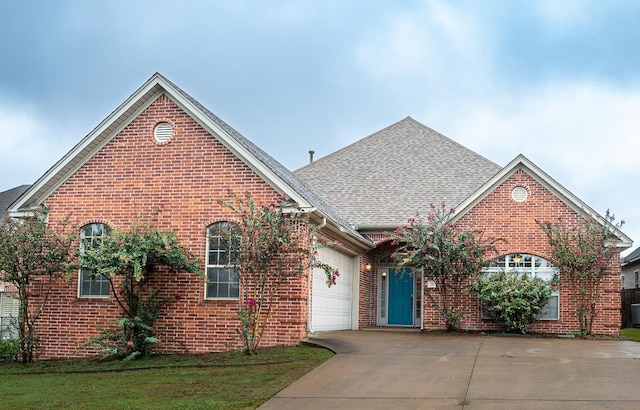 front facade featuring a garage