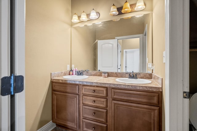 bathroom featuring vanity