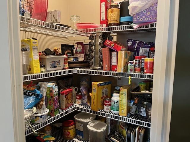 view of pantry