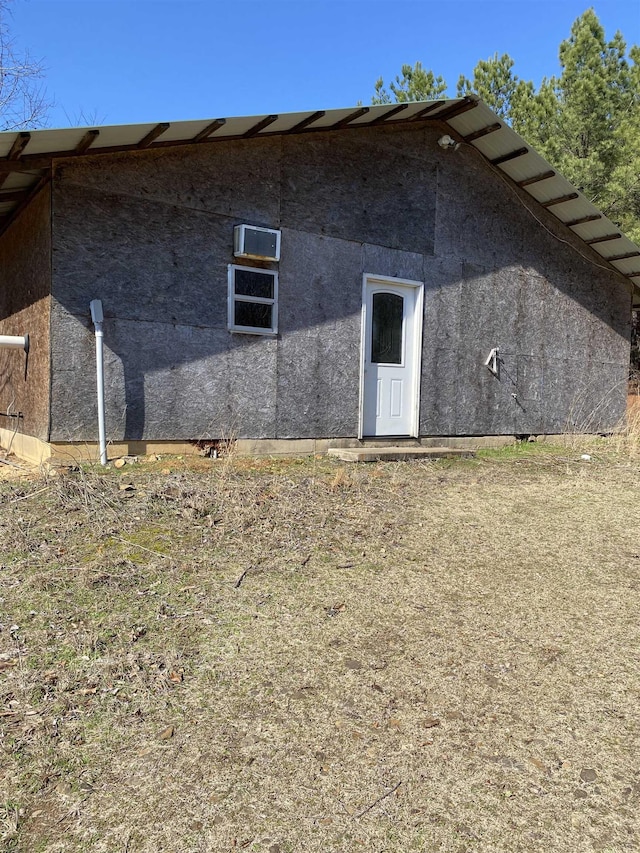 view of side of property featuring stucco siding