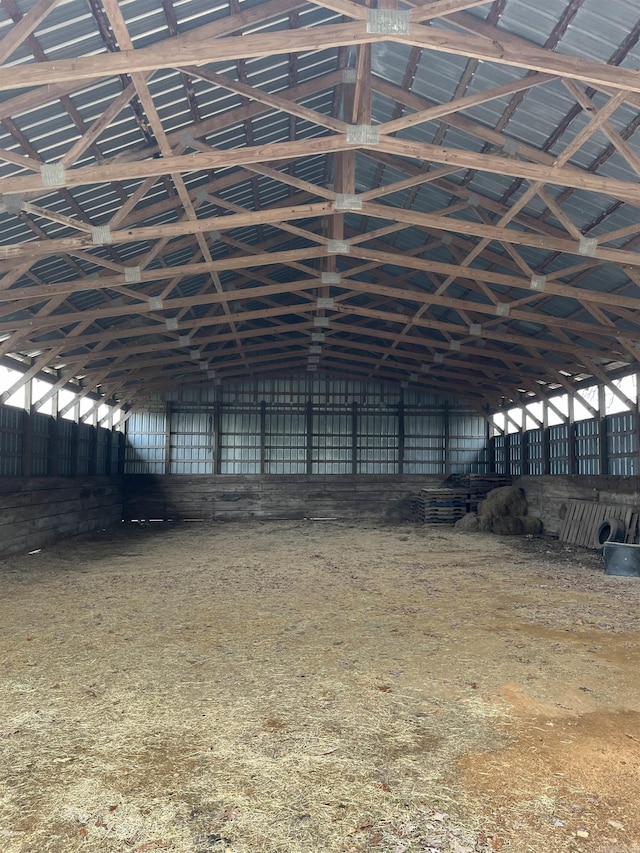 view of horse barn