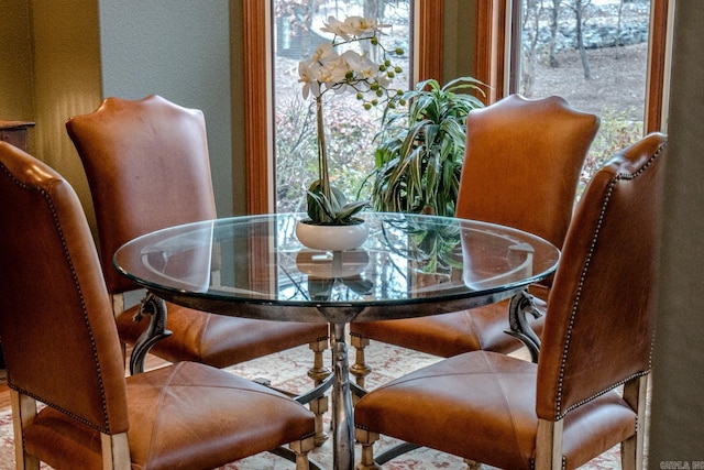 view of dining space