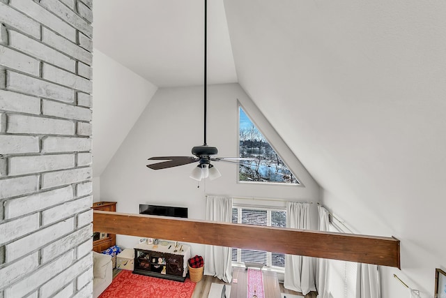 room details with a ceiling fan