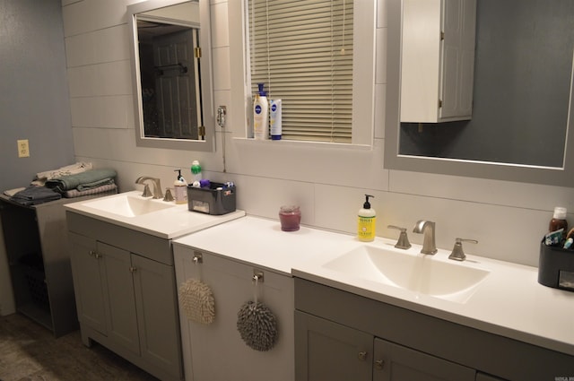 bathroom featuring vanity