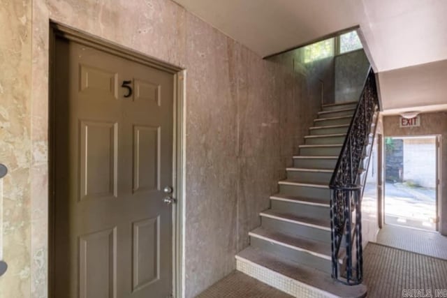 view of stairs