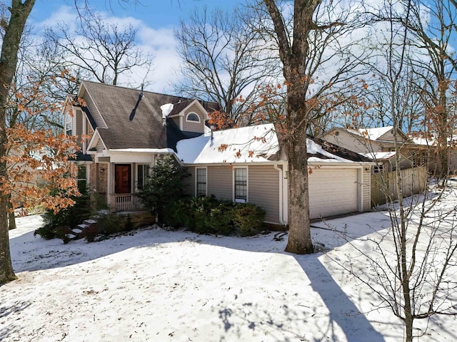 view of front of house featuring a garage