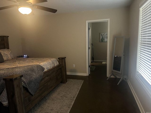 bedroom featuring baseboards