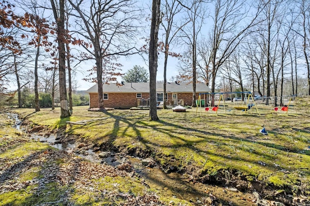 view of yard with playground community