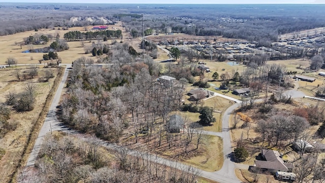 bird's eye view featuring a rural view