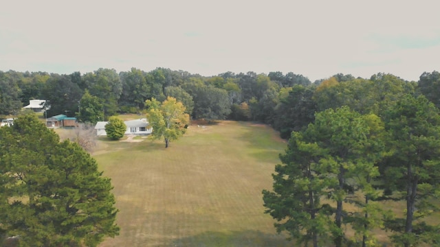 drone / aerial view with a rural view