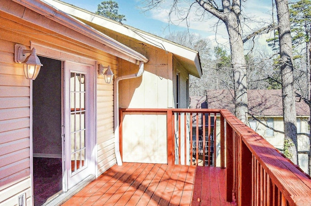 view of wooden terrace