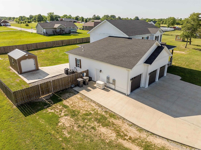 drone / aerial view with a residential view