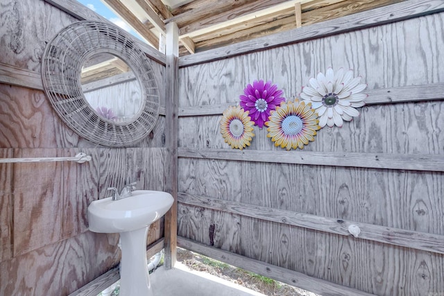 bathroom with a sink