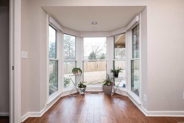 sunroom with visible vents