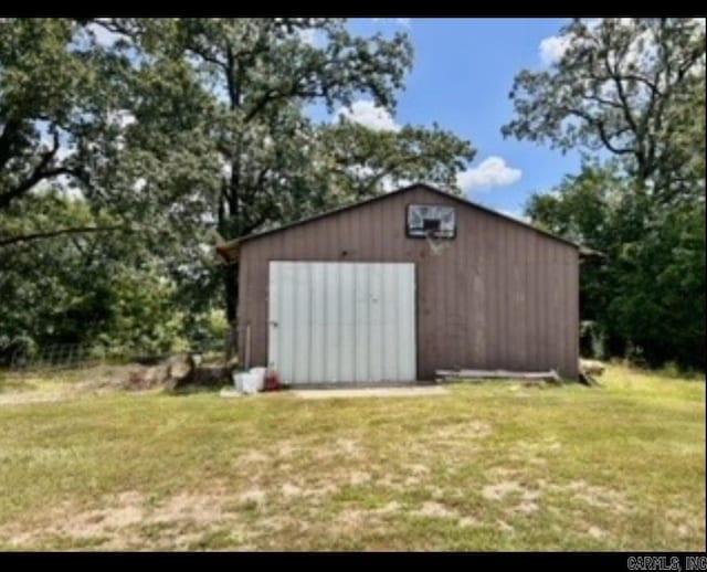 view of outbuilding with an outdoor structure