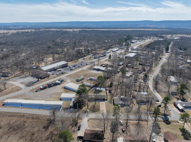 aerial view featuring a mountain view