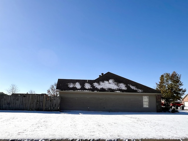 exterior space featuring fence