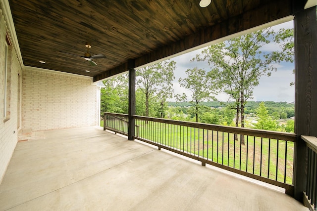 47 Wellington Pl, Cabot, AR 72023 - view of patio / terrace featuring ceiling fan
