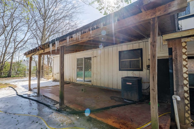 view of patio with cooling unit