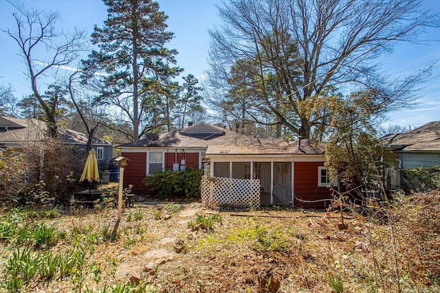 view of rear view of property