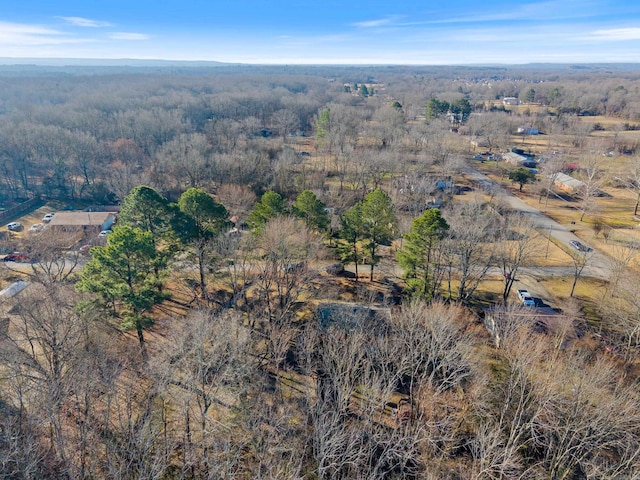 aerial view with a rural view