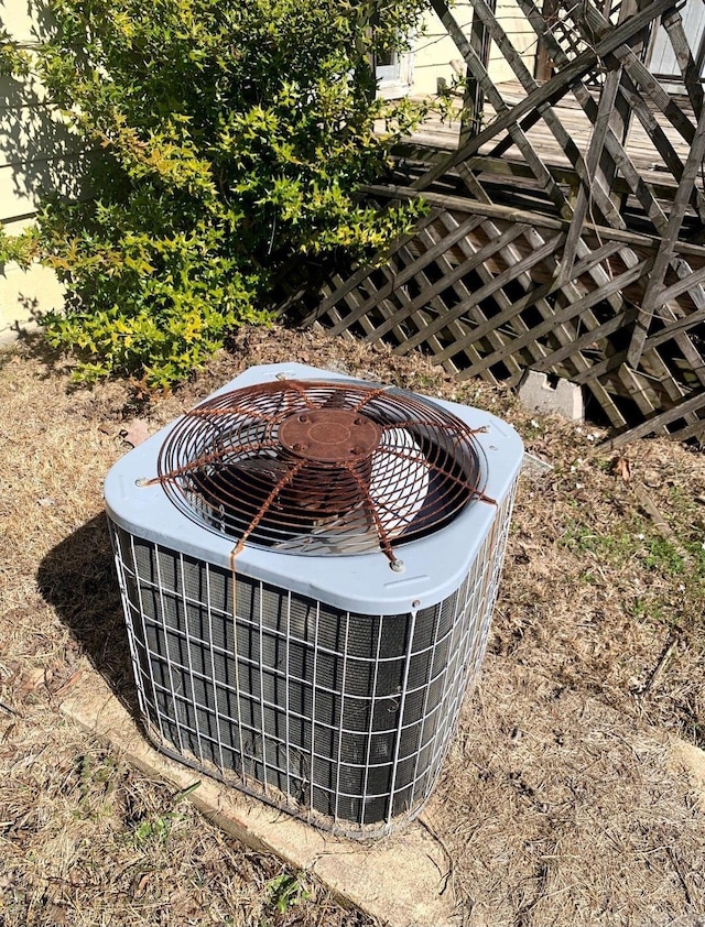 860 Ash St, Prescott, AR 71857 - exterior details with central AC unit