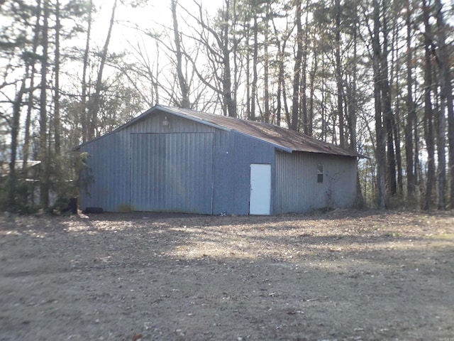 view of outbuilding with an outbuilding