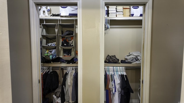 view of closet