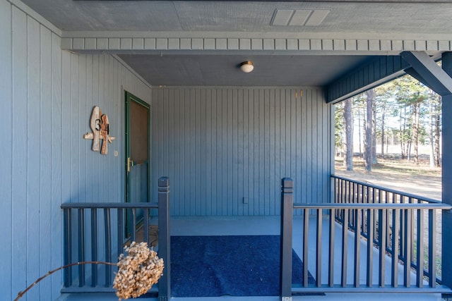 doorway to property with visible vents