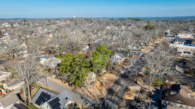 drone / aerial view with a residential view