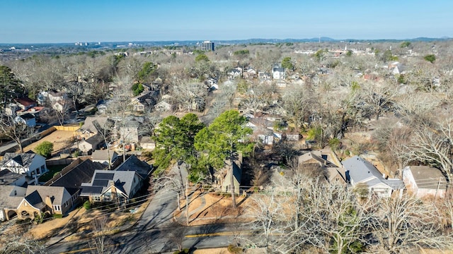 aerial view featuring a residential view